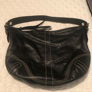 Coach Black Leather bag, EUC
